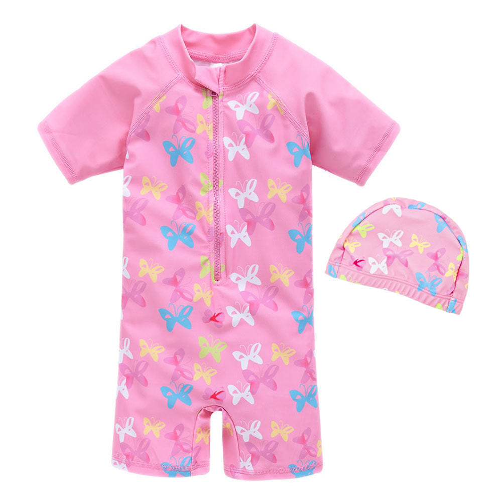 Wholesale Sun protection swimsuit baby swimsuit men and women 1-8 years old one-piece swimsuit big children's swimsuit